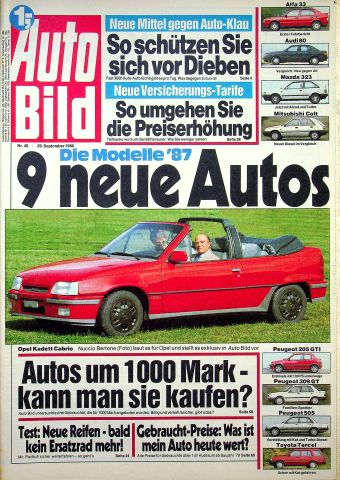 Deckblatt Auto Bild (40/1986)